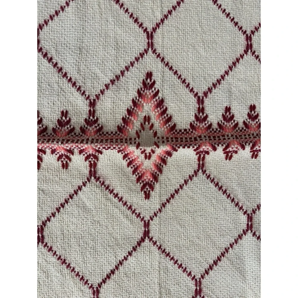 Handwoven Scandinavian Inspired Wall Hanging/Throw Signed‎ Textile 40x60 BOHO